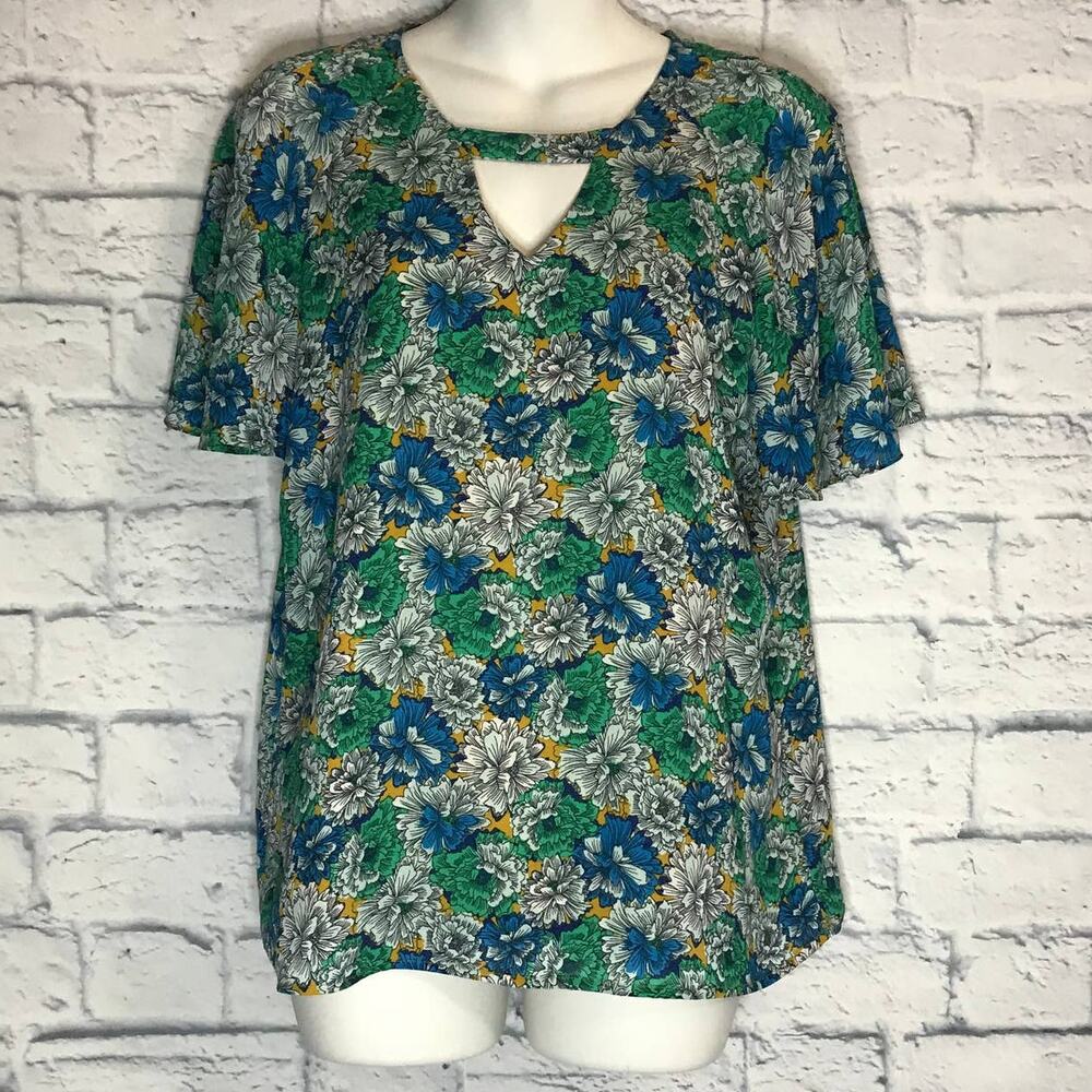 Banana Republic Multicolor Floral Blouse